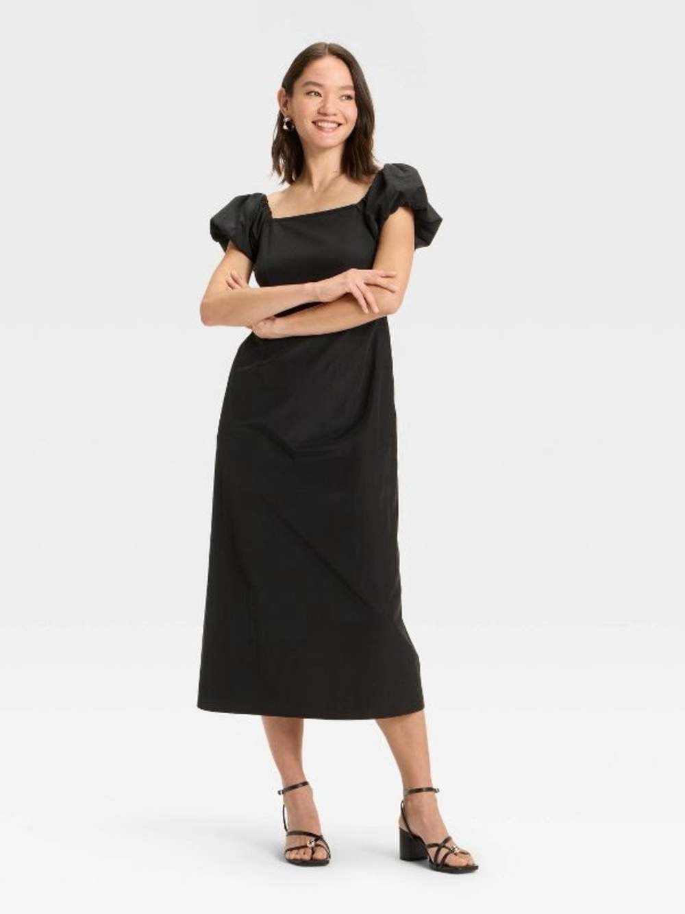 A New Day  Square-Neck Puff Sleeve Maxi Dress